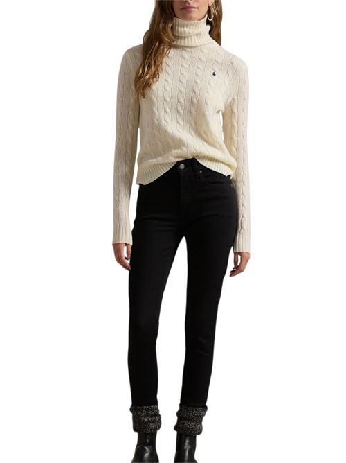 dolcevita donna a trecce crema Ralph Lauren | 211888686004